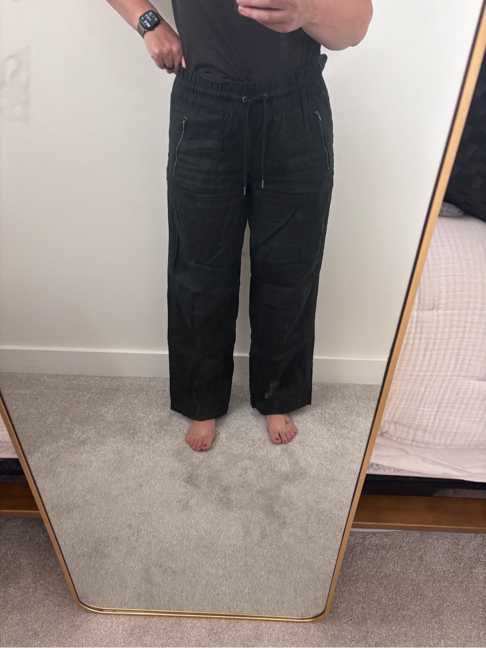 Athleta Black Relaxed Drawstring Joggers